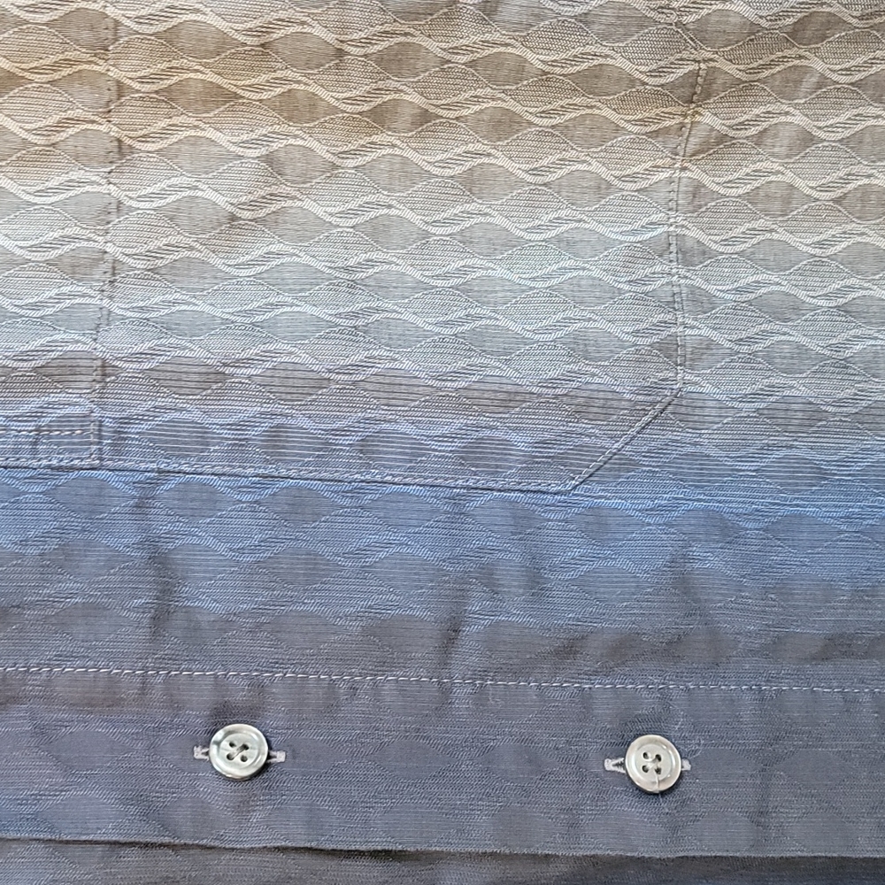 Georg Roth Germany Ombre Wave Button Shirt L - Picture 3 of 7